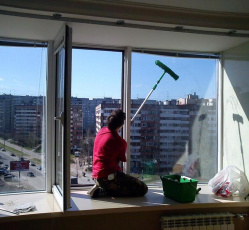 Мытье окон в однокомнатной квартире Пушкино
